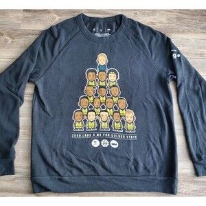 Zeeb Labs x Golden State Warriors 2015-2016 Championship Team Sweatshirt Sz Lrg